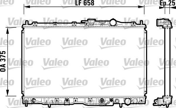 Valeo 734135 - Chladič vody -