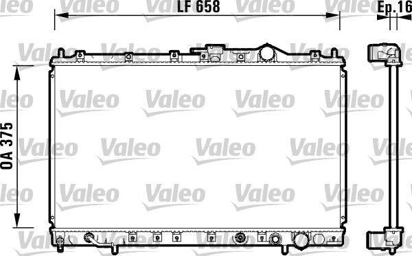 Valeo 734136 - Chladič vody -