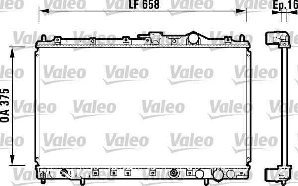 Valeo 734138 - Chladič vody -