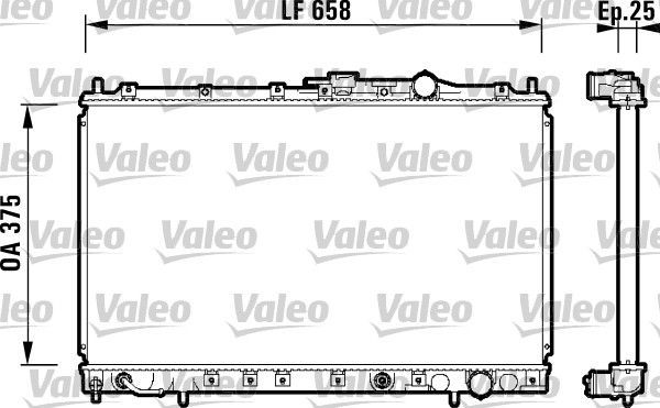 Valeo 734139 - Chladič vody -