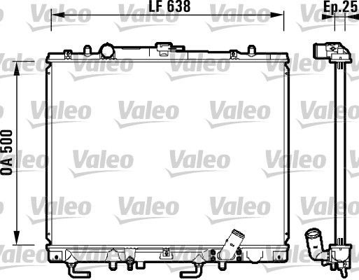 Valeo 734143 - Chladič vody -