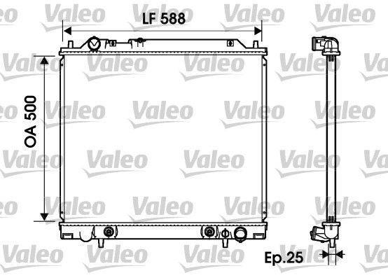 Valeo 734145 - Chladič vody -