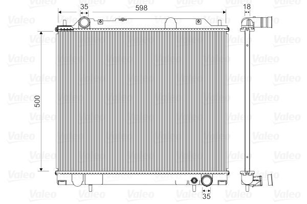 Valeo 734146 - Chladič vody -
