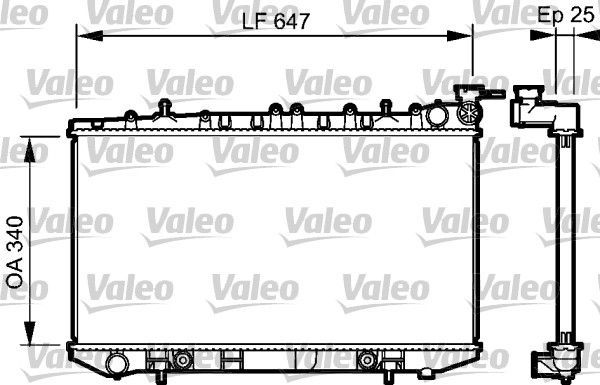 Valeo 734152 - Chladič vody -