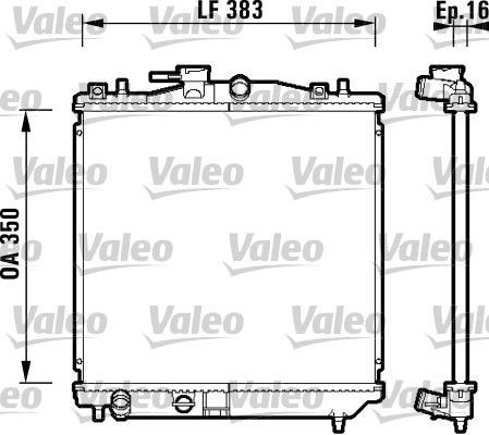 Valeo 734157 - Chladič vody -