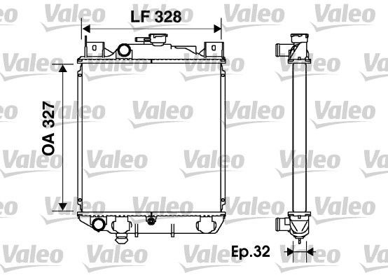 Valeo 734166 - Chladič vody -