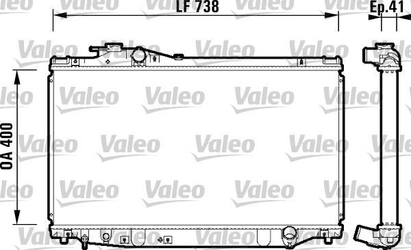 Valeo 734174 - Chladič vody -