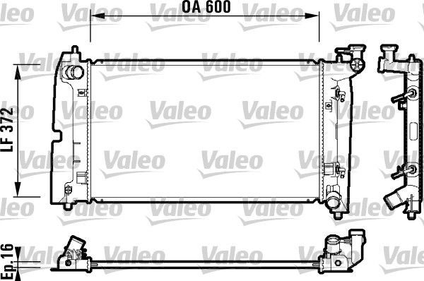 Valeo 734200 - Chladič vody -