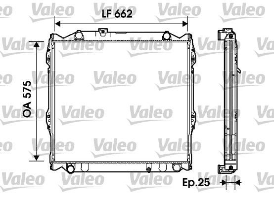 Valeo 734204 - Chladič vody -
