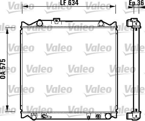 Valeo 734206 - Chladič vody -