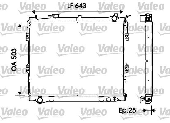Valeo 734207 - Chladič vody -
