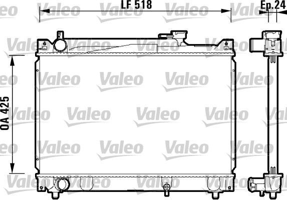 Valeo 734213 - Chladič vody -