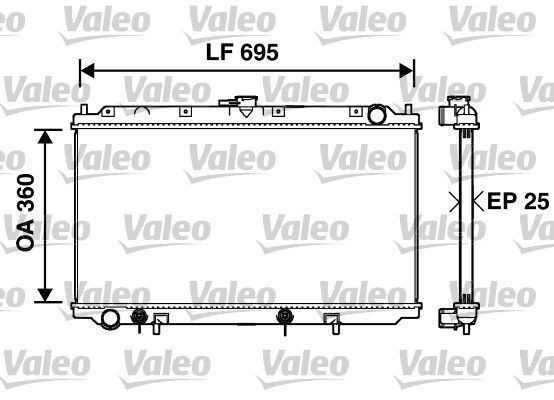 Valeo 734215 - Chladič vody -