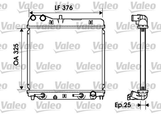 Valeo 734218 - Chladič vody -