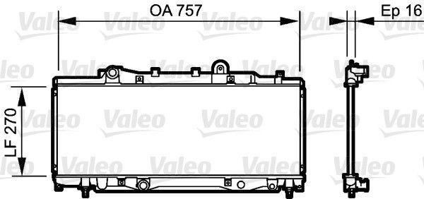 Valeo 734219 - Chladič vody -