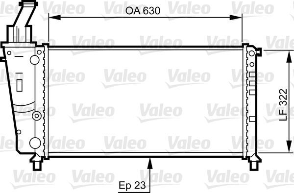 Valeo 734221 - Chladič vody -