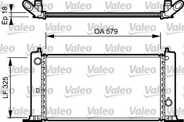 Valeo 734228 - Chladič vody -