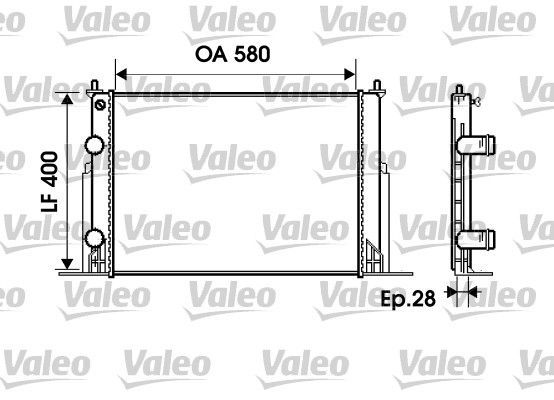 Valeo 734229 - Chladič vody -