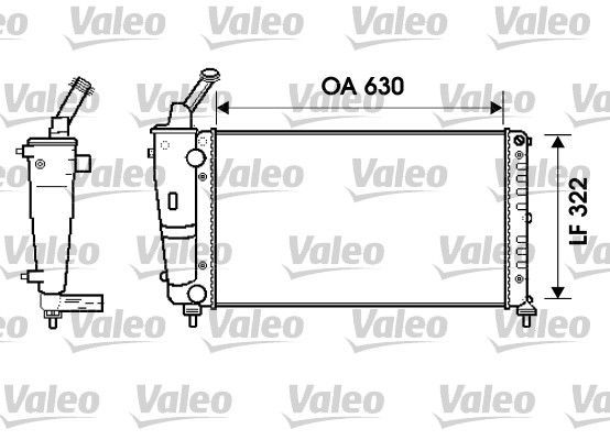 Valeo 734238 - Chladič vody -