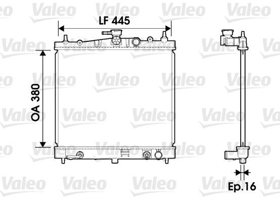 Valeo 734247 - Chladič vody -