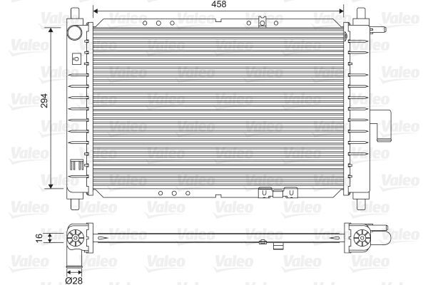 Valeo 734251 - Chladič vody -