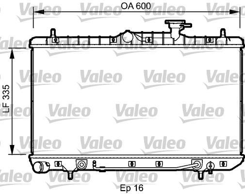 Valeo 734253 - Chladič vody -