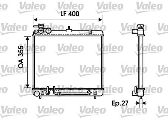 Valeo 734254 - Chladič vody -