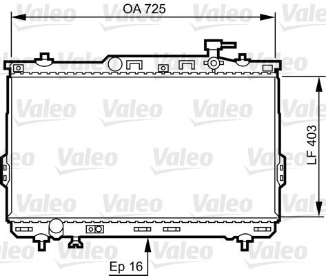 Valeo 734259 - Chladič vody -