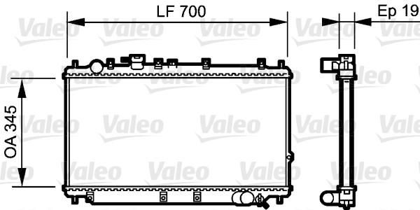 Valeo 734265 - Chladič vody -