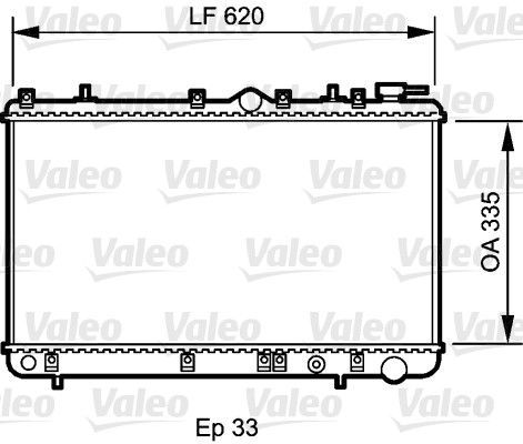 Valeo 734267 - Chladič vody -