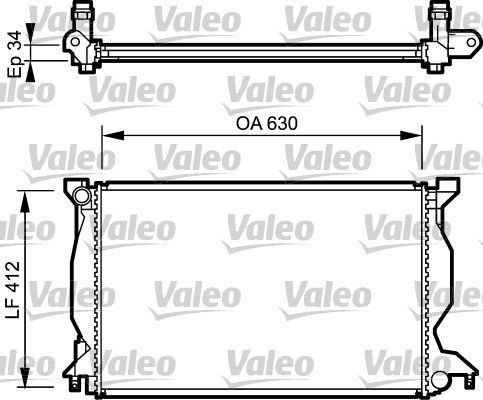 Valeo 734268 - Chladič vody -