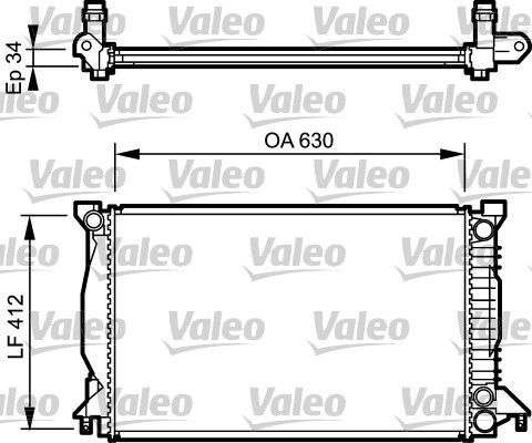 Valeo 734270 - Chladič vody -