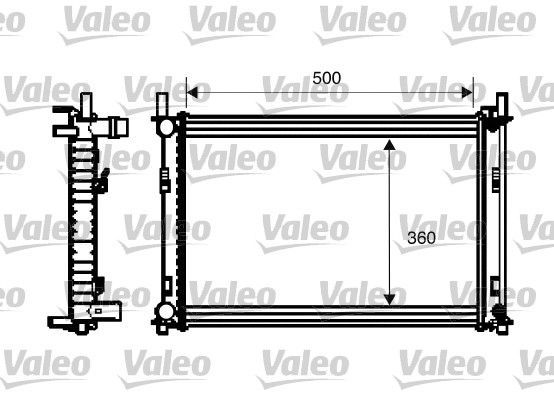 Valeo 734272 - Chladič vody -