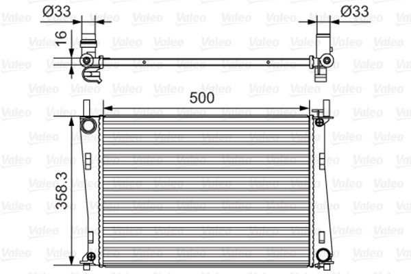 Valeo 734273 - Chladič vody -