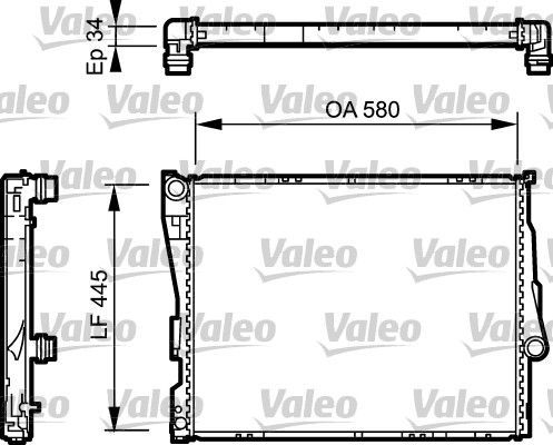 Valeo 734276 - Chladič vody -