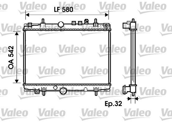 Valeo 734279 - Chladič vody -
