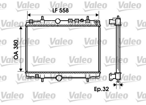 Valeo 734281 - Chladič vody -