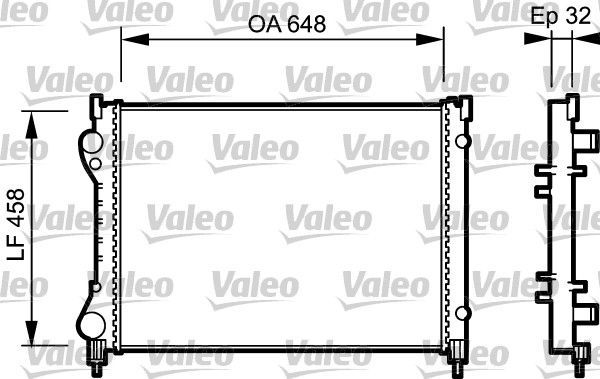 Valeo 734284 - Chladič vody -