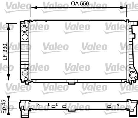 Valeo 734289 - Chladič vody -