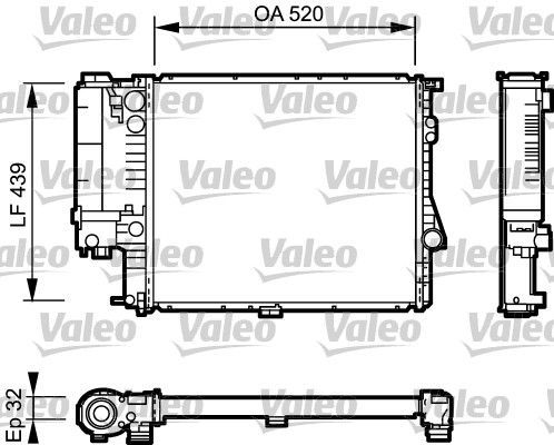Valeo 734301 - Chladič vody -