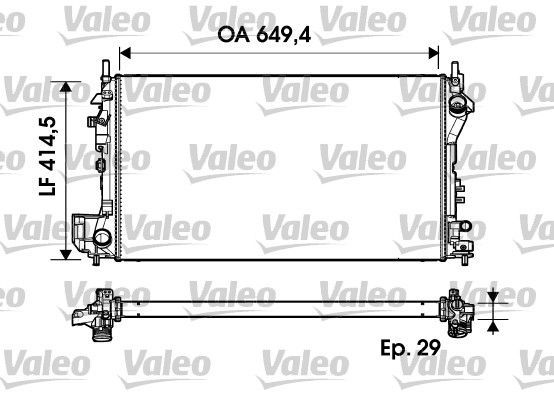 Valeo 734302 - Chladič vody -