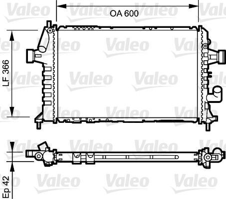 Valeo 734322 - Chladič vody -