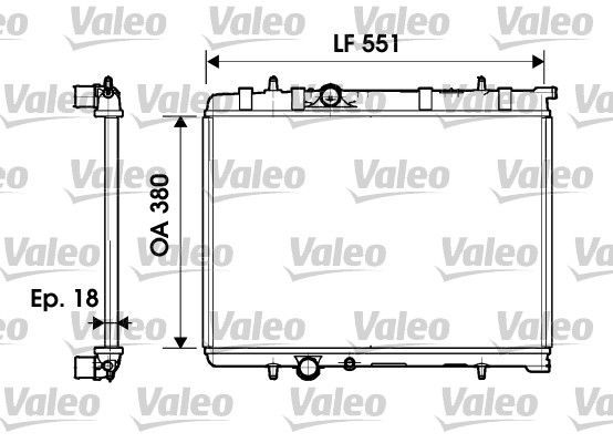 Valeo 734346 - Chladič vody -