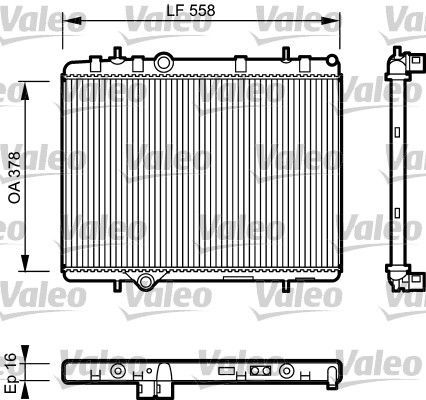 Valeo 734366 - Chladič vody -