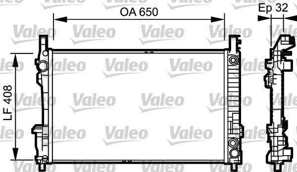 Valeo 734379 - Chladič vody -