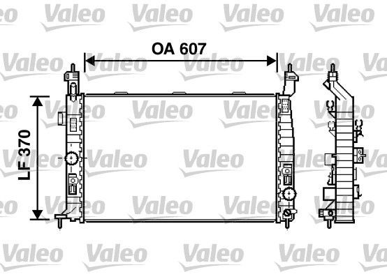 Valeo 734385 - Chladič vody -
