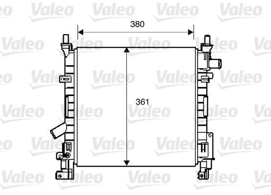 Valeo 734392 - Chladič vody -