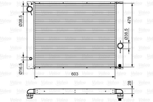Valeo 734396 - Chladič vody -