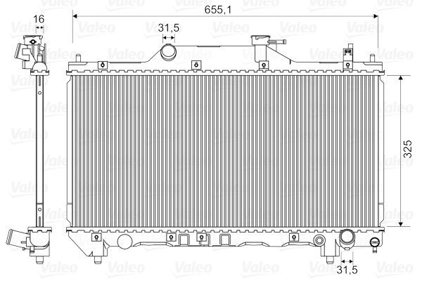 Valeo 734401 - Chladič vody -