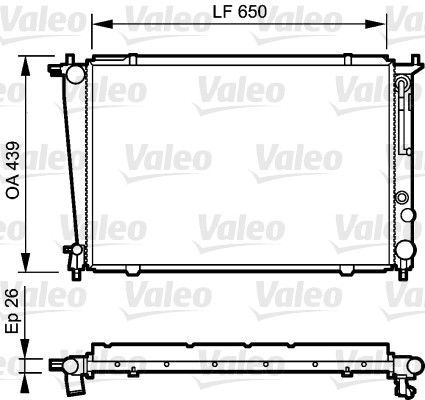 Valeo 734408 - Chladič vody -